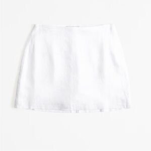 A&F Scarlett linen blend mini skort